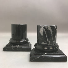 Load image into Gallery viewer, Black Onyx Marble Italian Made Bookend (2 Pieces)

