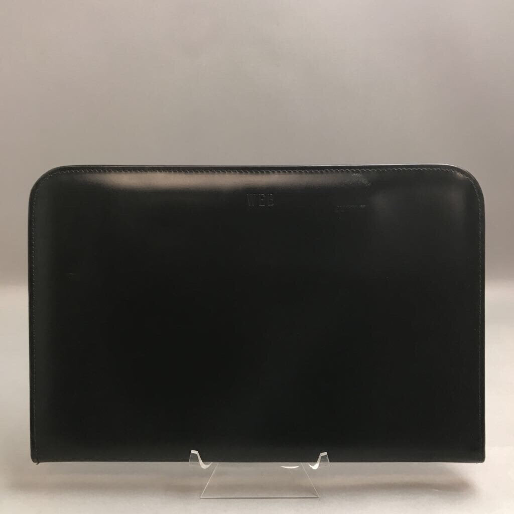 Black Leather Folio Case by WEB