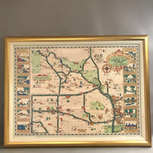 Load image into Gallery viewer, Gold Framed A Map of The Country Club District d.c. Nichols Companies (29x39)
