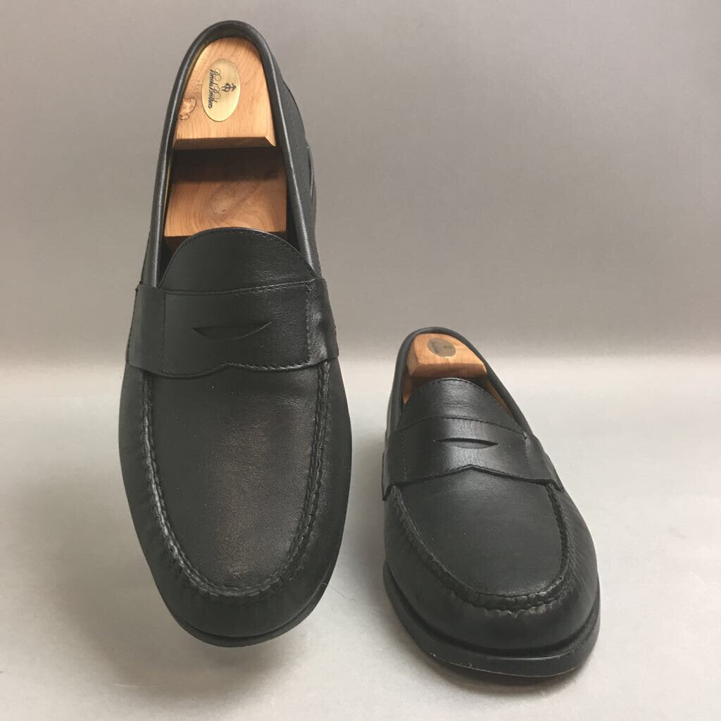 Brooks Brothers Slip-On Penny Black Loafers Made In USA Size 11