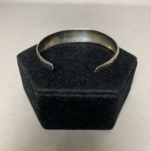 Load image into Gallery viewer, Vintage Hammered Sterling Initial Cuff Bracelet
