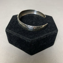 Load image into Gallery viewer, Vintage Hammered Sterling Initial Cuff Bracelet
