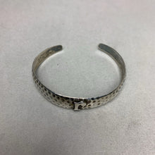 Load image into Gallery viewer, Vintage Hammered Sterling Initial Cuff Bracelet
