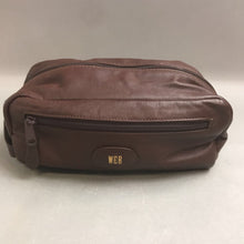 Load image into Gallery viewer, Brown Travel Toiletry Bag Genuine Leather
