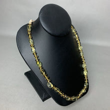 Load image into Gallery viewer, Pale Yellow Faceted Crystal Lemon Quartz Bead Adjustable Necklace (38&quot;)
