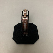 Load image into Gallery viewer, Men&#39;s Stainless Steel Copper Diamond Accent ID Bracelet (8.5&quot;)
