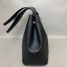 Load image into Gallery viewer, Michael Kors Meredith Black Saffiano Leather Tote Purse w/ Magnetic Closure (10x16x5&quot;)
