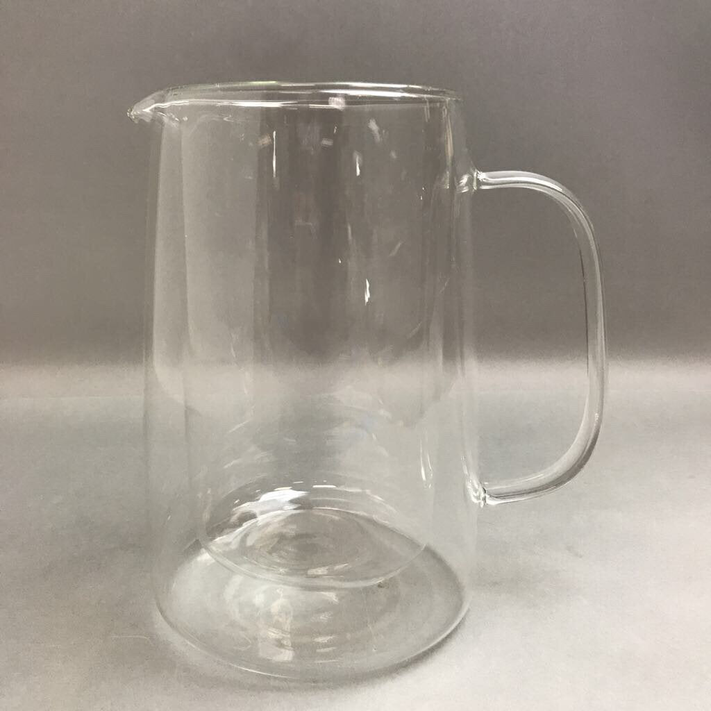 Glass Double Walled Pitcher (9.5in)