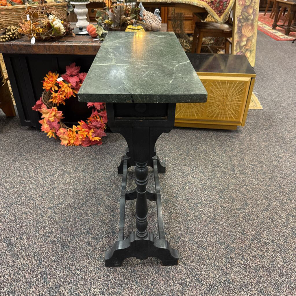 Rockford Side Table w/ Marble Top (29x12x31)