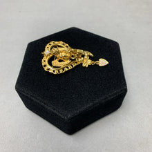 Load image into Gallery viewer, Kirk&#39;s Folly Cherub Heart Charm Dangle Brooch Pin (2.25&quot;)
