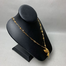 Load image into Gallery viewer, Kirk&#39;s Folly Cherub Heart Charm Dangle Pendant on Crystal Satellite Chain (32&quot;)
