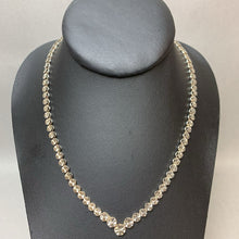 Load image into Gallery viewer, Vintage Beverly Hills Sterling V-Necklace Bracelet &amp; Clip Earrings Set Signed (17&quot;, 7&quot;)
