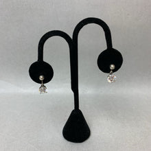 Load image into Gallery viewer, Sterling Cubic Zirconia Screw Back Earrings
