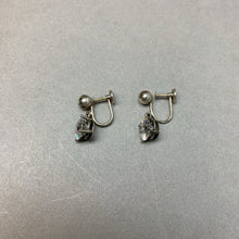 Load image into Gallery viewer, Sterling Cubic Zirconia Screw Back Earrings
