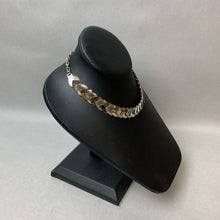 Load image into Gallery viewer, Vintage Silvertone Layered Link Choker Necklace Bracelet &amp; Clip Earrings Set
