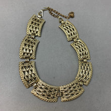 Load image into Gallery viewer, Vintage Chunky Goldtone Statement Collar Necklace (19&quot;)
