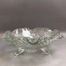 Load image into Gallery viewer, Vintage Depression Glass Three-Footed Bowl (9in)
