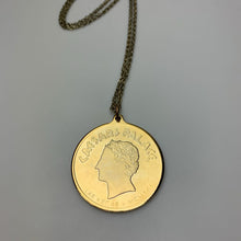 Load image into Gallery viewer, Vintage Caesar&#39;s Palace Casino Coin Medallion Pendant on 24&quot; Chain
