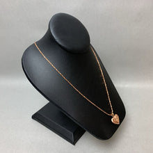 Load image into Gallery viewer, 14K Rose Gold Diamond Cut Puffy Heart Pendant on 22&quot; Chain (6.1g)
