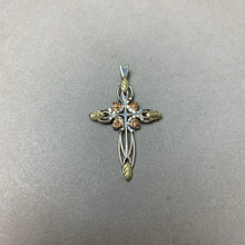 Load image into Gallery viewer, 12K Black Hills Gold Sterling 1.75&quot; Cross Pendant (3.7g)
