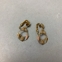 Load image into Gallery viewer, 10K Black Hills Gold w/ 12K Gold Filled Backs Clip Earrings (2.5g)
