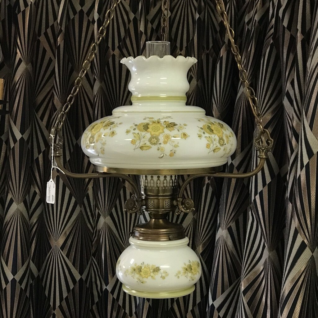 Vintage Chandelier Hurricane Lamp (20in)