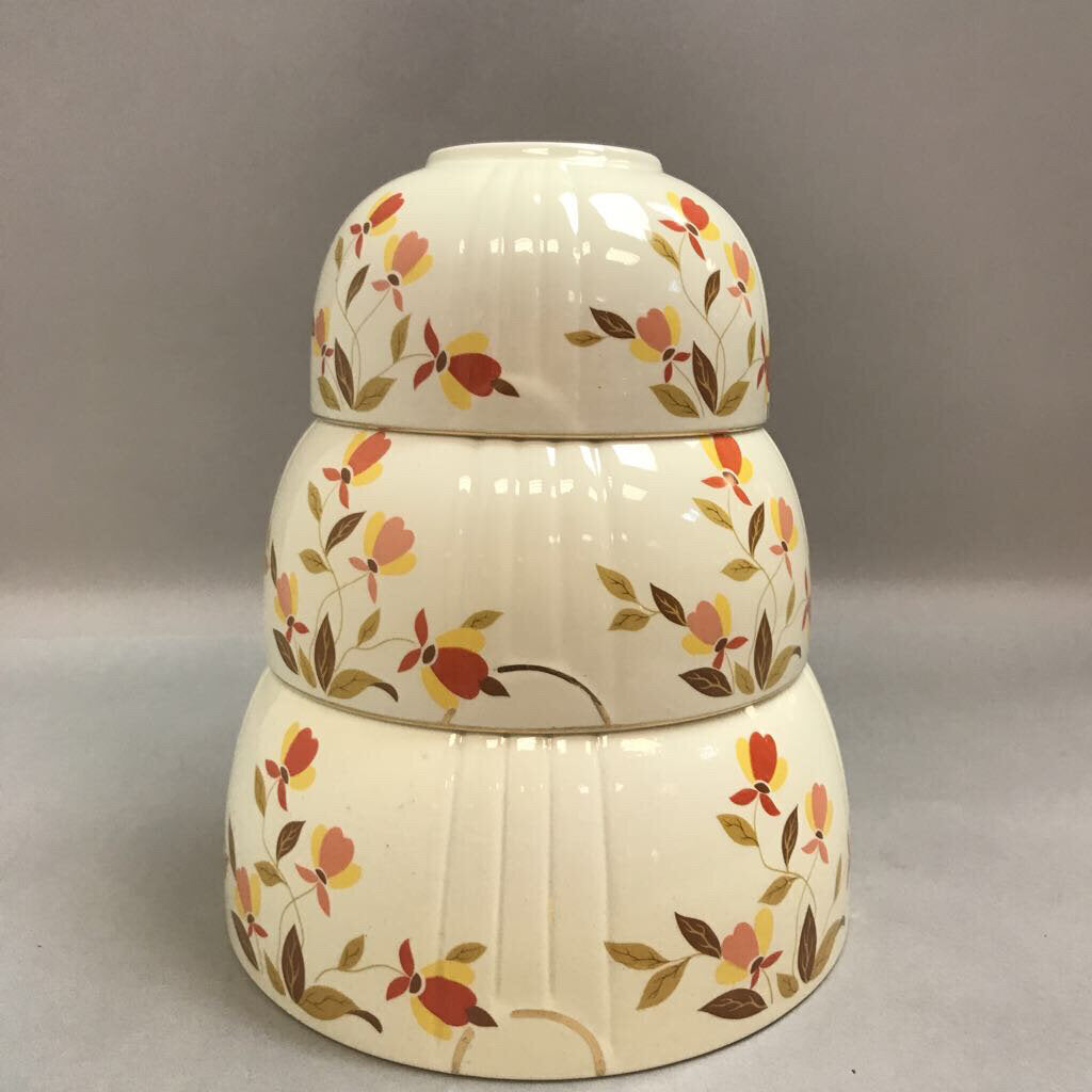 Hall China Autumn Leaf Mixing Bowl Set (Set of 3)