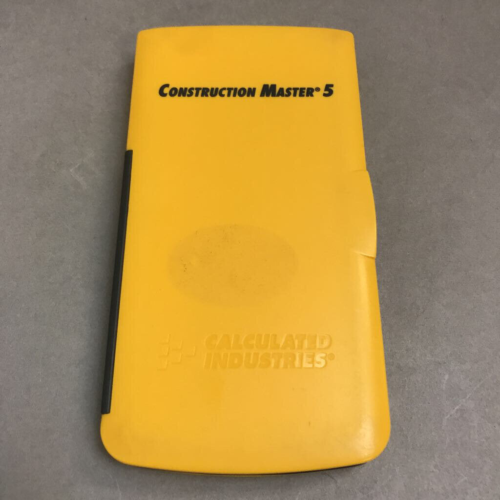 Calculated Industries Construction Master 5 Calculator - Black Yellow (5.5x3)
