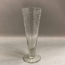 Load image into Gallery viewer, Set of 7 Clear Crackle Champagne Flutes Glasses
