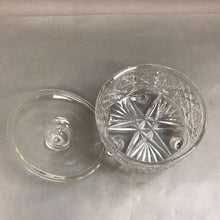 Load image into Gallery viewer, Vintage Pressed Glass Footed Bowl with Lid (5x7)
