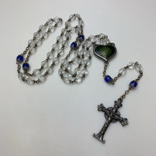 Load image into Gallery viewer, Vintage Holy Water Bubble Crystal Bead Rosary (32&quot; w/ 7.5&quot; Drop)

