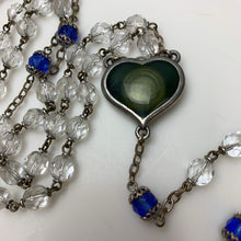 Load image into Gallery viewer, Vintage Holy Water Bubble Crystal Bead Rosary (32&quot; w/ 7.5&quot; Drop)
