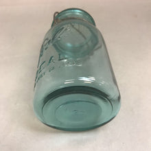 Load image into Gallery viewer, Vintage Blue Quart Mason Jar with Lid
