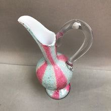 Load image into Gallery viewer, Blue &amp; Pink Glass Ewer (9.5&quot;)
