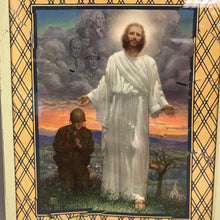 Load image into Gallery viewer, Ralph Pallen Coleman Framed Advertising Picture - Onward Christian Soldier, Marathon Store, Wausau, Wisconsin (10x8)
