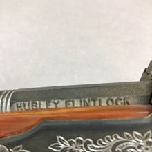 Load image into Gallery viewer, Antique Hubley Flintlock Double Barrel Cap Gun Toy With Bakelite Handle (10&quot;)
