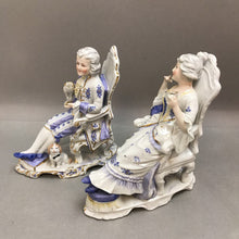 Load image into Gallery viewer, Victorian-Style Porcelain Figurine Pair (7&quot;)
