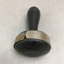 Load image into Gallery viewer, Vintage Black Darner with Removable Metal Ring 4.25" - Sock Darner Wood
