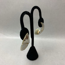 Load image into Gallery viewer, Sterling Tipped Nautilus Shell 1.75&quot; Stud Earrings (As-Is)
