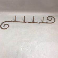 Load image into Gallery viewer, Rustic Metal Wall Hook Rack (30&quot;)
