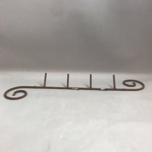 Load image into Gallery viewer, Rustic Metal Wall Hook Rack (30&quot;)
