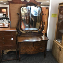 Load image into Gallery viewer, Antique 3 Drawer Dresser w/Mirror AS IS (76x40x23)
