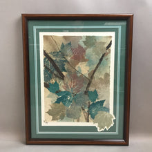 Load image into Gallery viewer, Framed &amp; Signed Mixed Media Art - Leaves (21.5x17.5)
