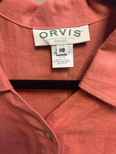 Load image into Gallery viewer, Orvis Salmon Linen Dress Size 18
