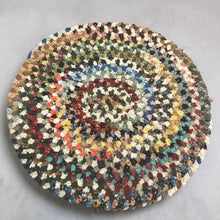 Load image into Gallery viewer, Vintage Set of 4 Chenille Chair Pad Braided (14&quot;)

