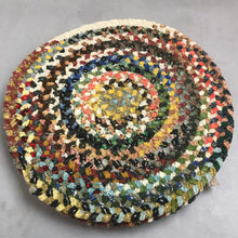Load image into Gallery viewer, Vintage Set of 4 Chenille Chair Pad Braided (14&quot;)
