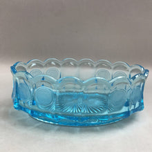 Load image into Gallery viewer, Sold Fostoria Blue Coin 9&quot; Oval Bowl
