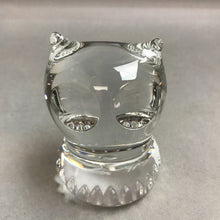 Load image into Gallery viewer, Vintage Crystal Spode Owl Paperweight (3&quot;)
