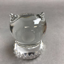 Load image into Gallery viewer, Vintage Crystal Spode Owl Paperweight (3&quot;)
