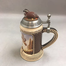 Load image into Gallery viewer, Beer Stein Quail Unlimited Hedgerow Bobs by Dave Chapple (9in)
